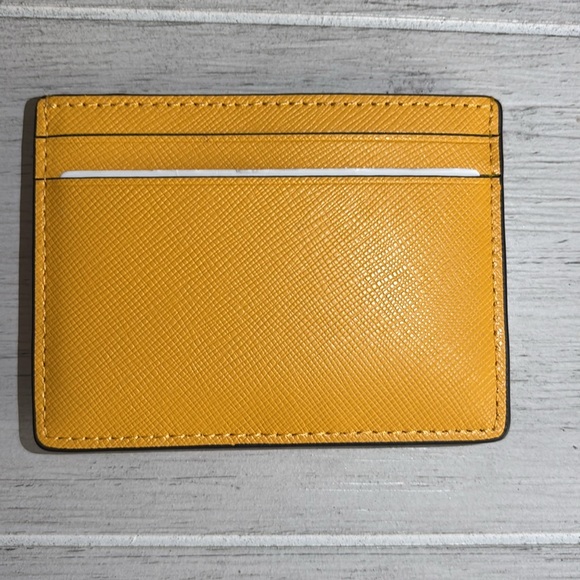 Kate Spade Mustard Yellow Card Holder - Picture 3 of 5